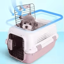 Medium Dog Large Cat Rabbit Pet flight case Boeing fashion durable pet cage portable travel car, check-in suitcase, aircraft air transport box, Pet Kitten Carrier, Parrot Cage