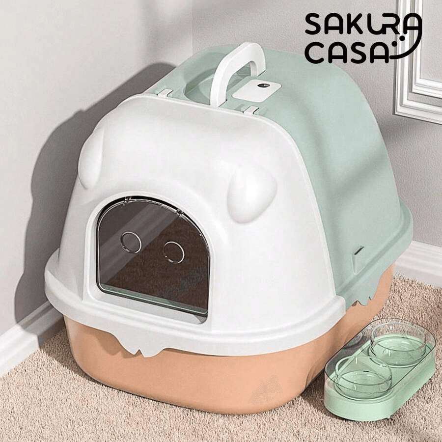 Fully enclosed deodorant, odorless, easy to wear, large cat toilet, litter box, large cat toilet, cat toilet, cat litter tray, litter box