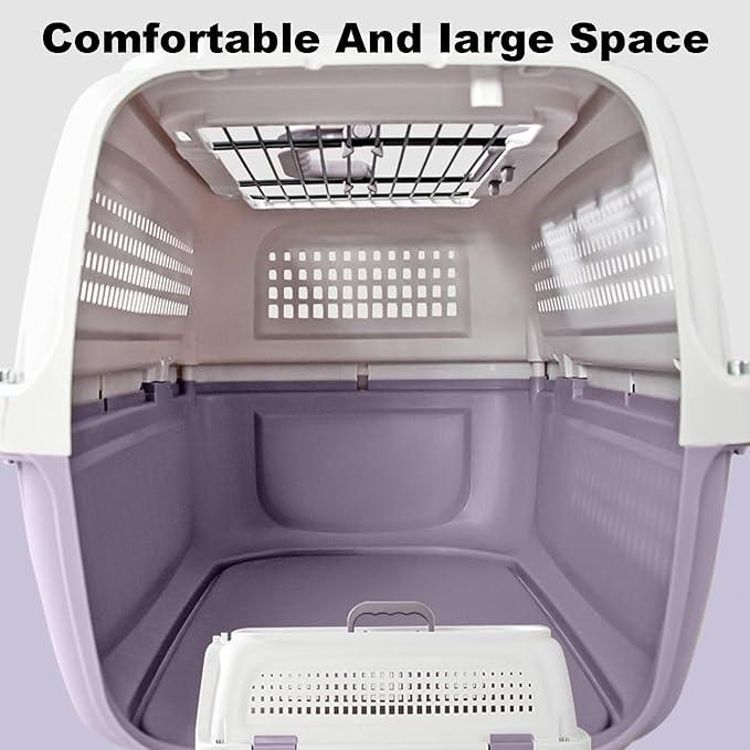 Medium Dog Large Cat Rabbit Pet flight case Boeing fashion durable pet cage portable travel car, check-in suitcase, aircraft air transport box, Pet Kitten Carrier, Parrot Cage