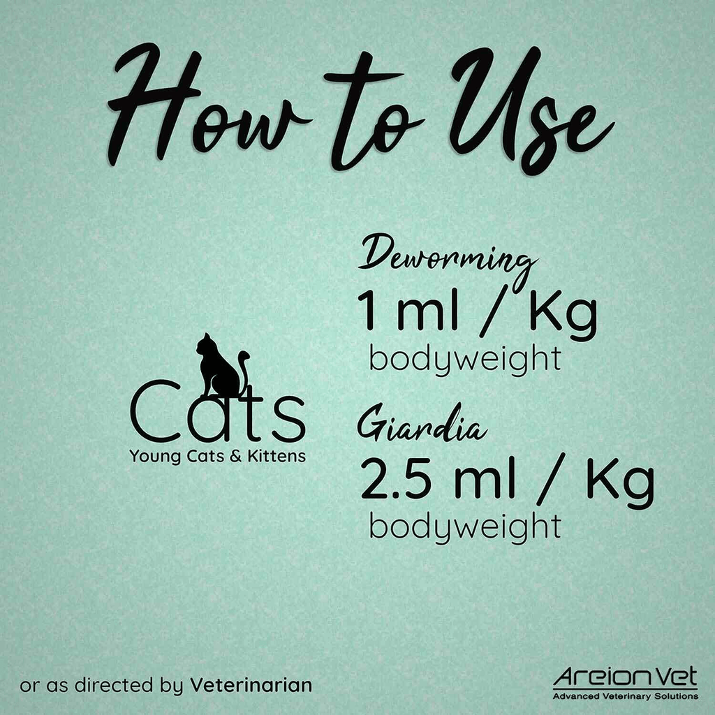 Areion Vet Feli-D (Feli D) Deworming Syrup for Kitten 15ml - Pet Supermarket