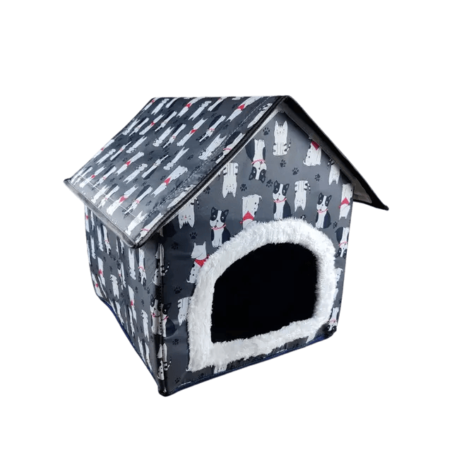 Foldable Soft Square Shape Pet Cat House Large