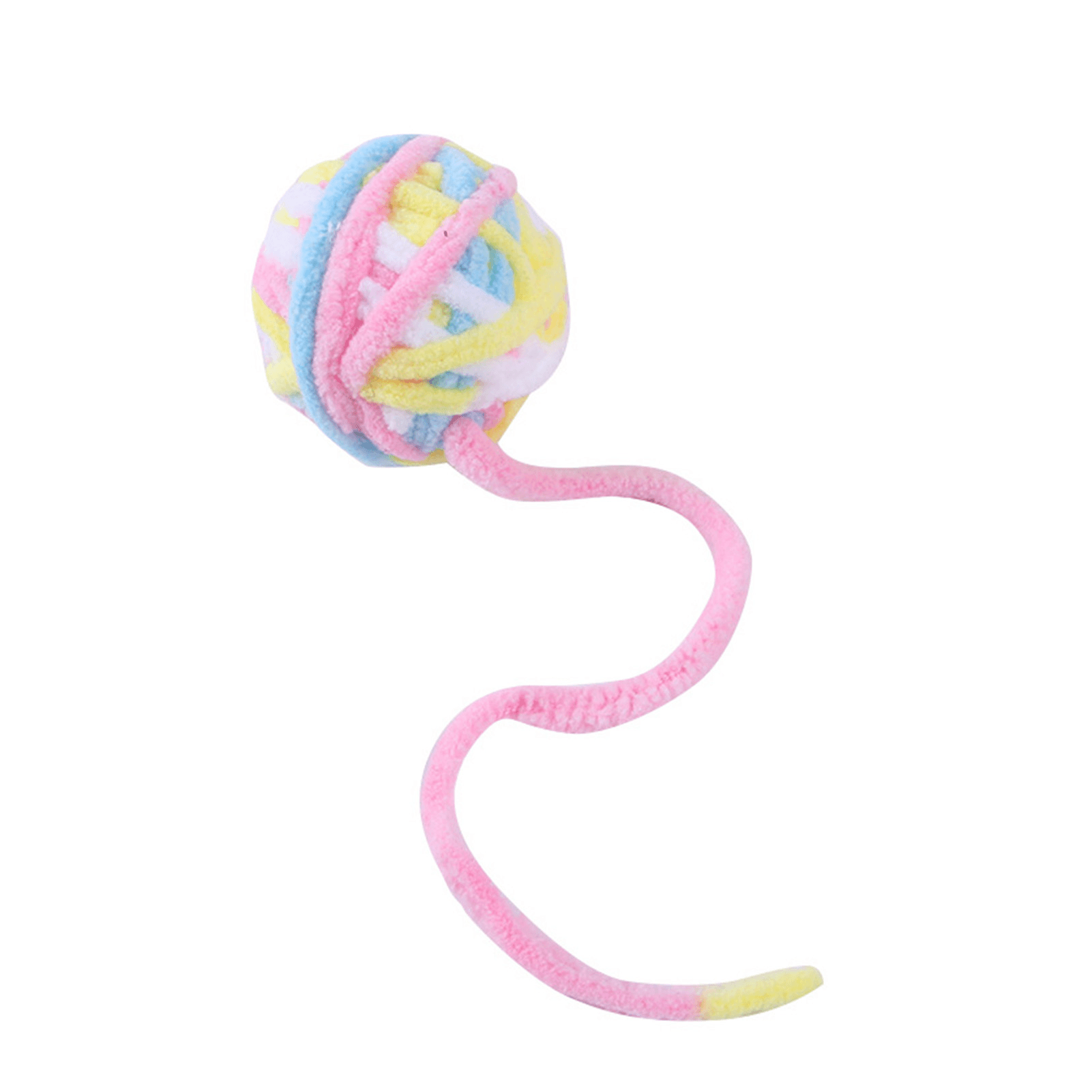 Woolen cat toy ball (with bell inside) Woolen ball attracts The cat's attention during chasing and flapping