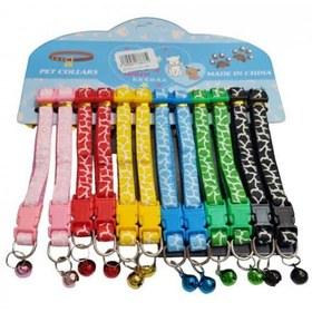 Cat Collar Adjustable Collar With Bell Fashion Pets Necktie Collars Bells