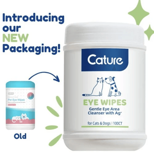 Cature Gentle & Safe Pet Eye Wipes for Dog & Cat 100 Piece