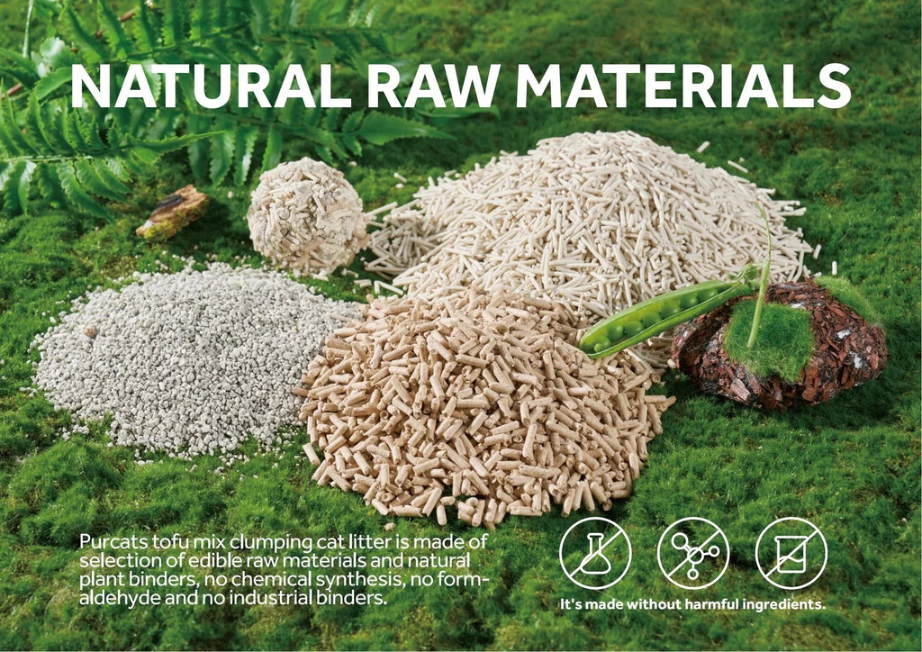 Cature Natural Mix Clumping Cat Litter Tofu+Bentonite+Wood 14L/5.6 kg - Pet Supermarket