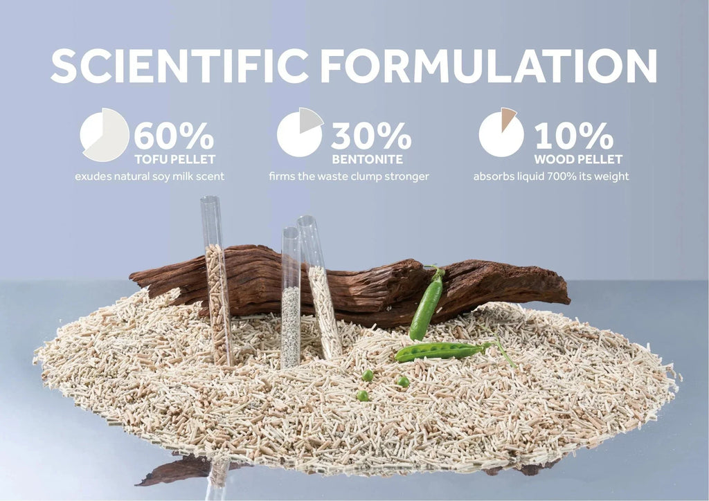 Cature Natural Mix Clumping Cat Litter Tofu+Bentonite+Wood 14L/5.6 kg - Pet Supermarket