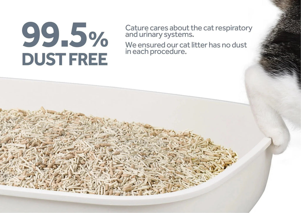Cature Natural Mix Clumping Cat Litter Tofu+Bentonite+Wood 14L/5.6 kg - Pet Supermarket