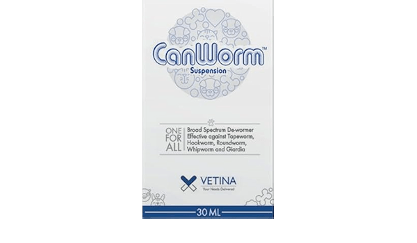 CanWorm Fenbendazole Deworming Oral Suspension for Pet Cat and Dog 30ml