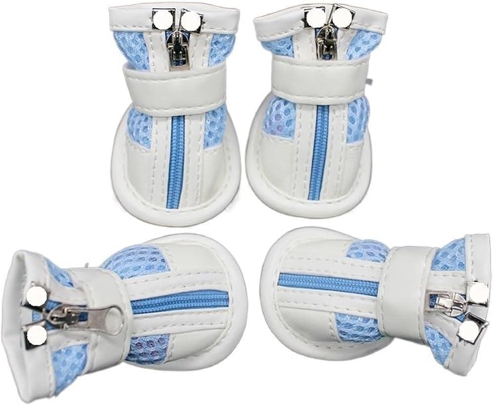 Visland Cat and Dog Shoes Breathable Soft For Hot Pavement -Cat and Dog Shoes With Adjustable Straps,Anti-Slip And Prevent Dog Paw Burns, Suitable For Small Medium Dogs