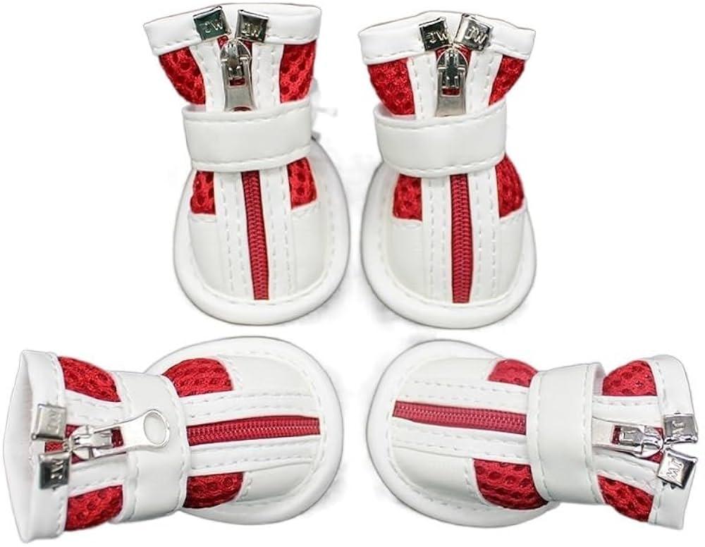 Visland Cat and Dog Shoes Breathable Soft For Hot Pavement -Cat and Dog Shoes With Adjustable Straps,Anti-Slip And Prevent Dog Paw Burns, Suitable For Small Medium Dogs