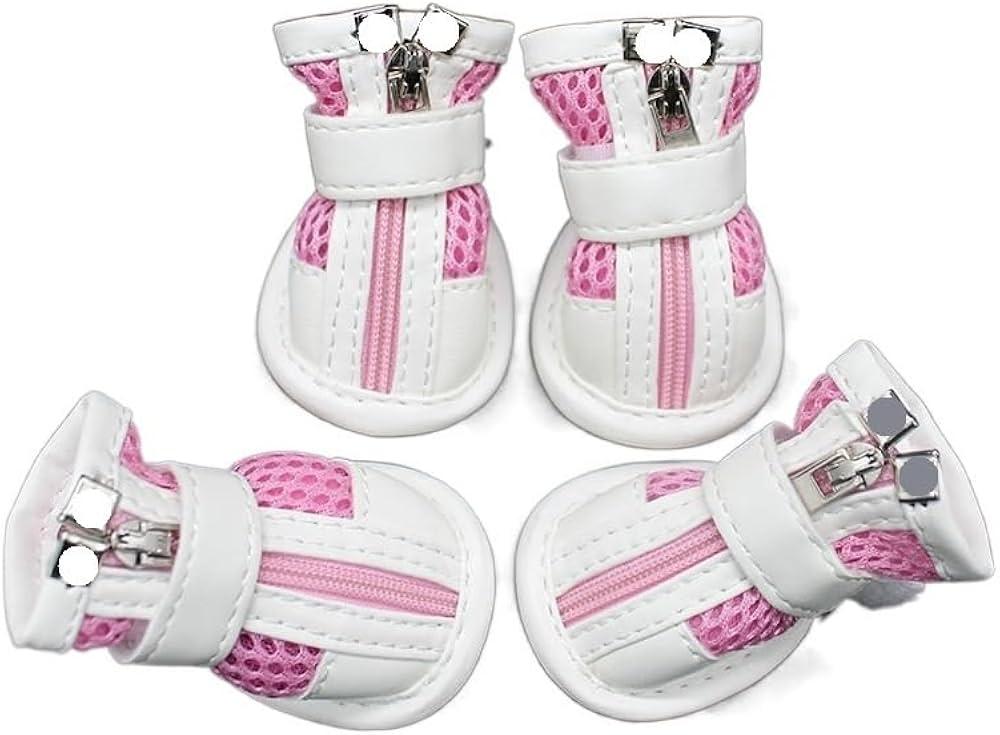 Visland Cat and Dog Shoes Breathable Soft For Hot Pavement -Cat and Dog Shoes With Adjustable Straps,Anti-Slip And Prevent Dog Paw Burns, Suitable For Small Medium Dogs