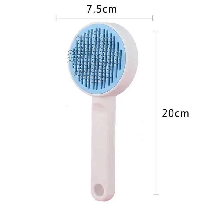 Colourful Pet Grooming Brush pet self-cleaning pin comb pet hair remover