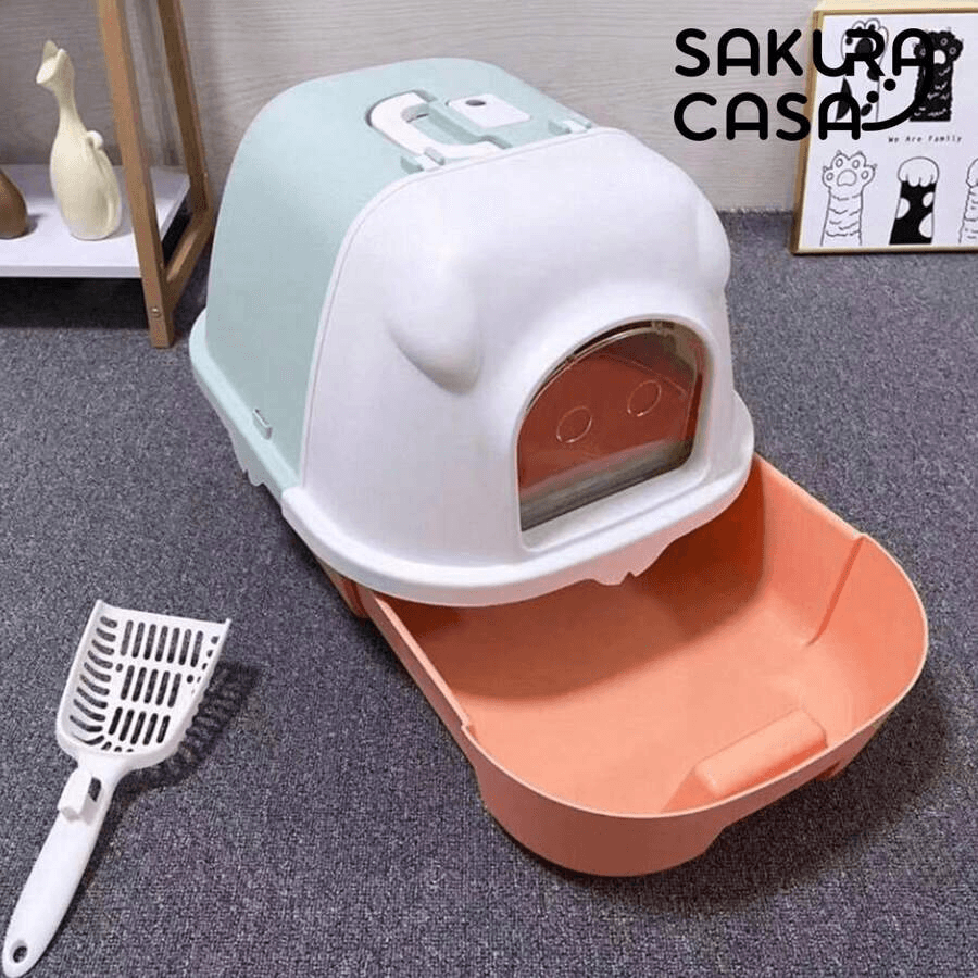 Fully enclosed deodorant, odorless, easy to wear, large cat toilet, litter box, large cat toilet, cat toilet, cat litter tray, litter box