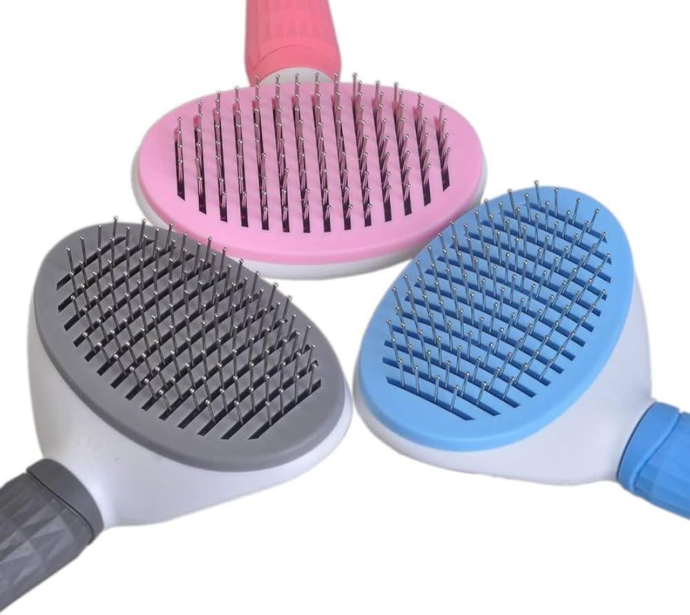 W9 Pet Products Auto Grooming Slicker Brush for Dog and Cat,Deshedding Tool Removes Mat & Tangle Slicker Brushes for Dog & Ca