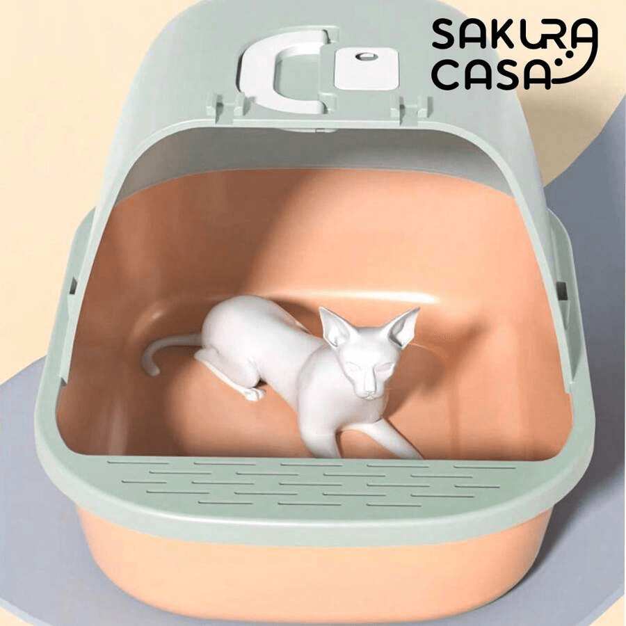 Fully enclosed deodorant, odorless, easy to wear, large cat toilet, litter box, large cat toilet, cat toilet, cat litter tray, litter box