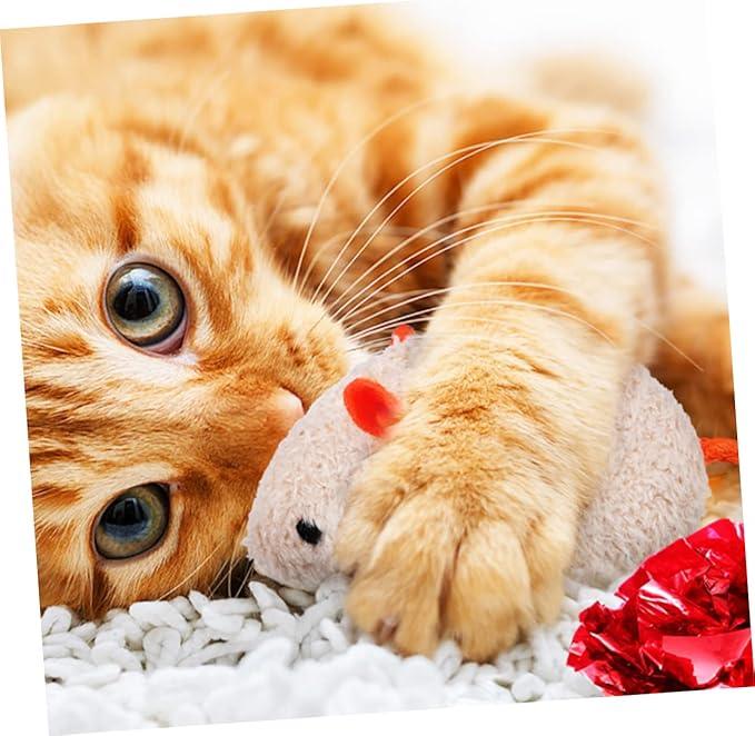 Cats Mouse Cat Toy Mice for Cats Portable Mouse Cat Toys Kitten Teething Toys Chew Toy Cat Mice Kitten Toy Plush Pet Cat Mouse