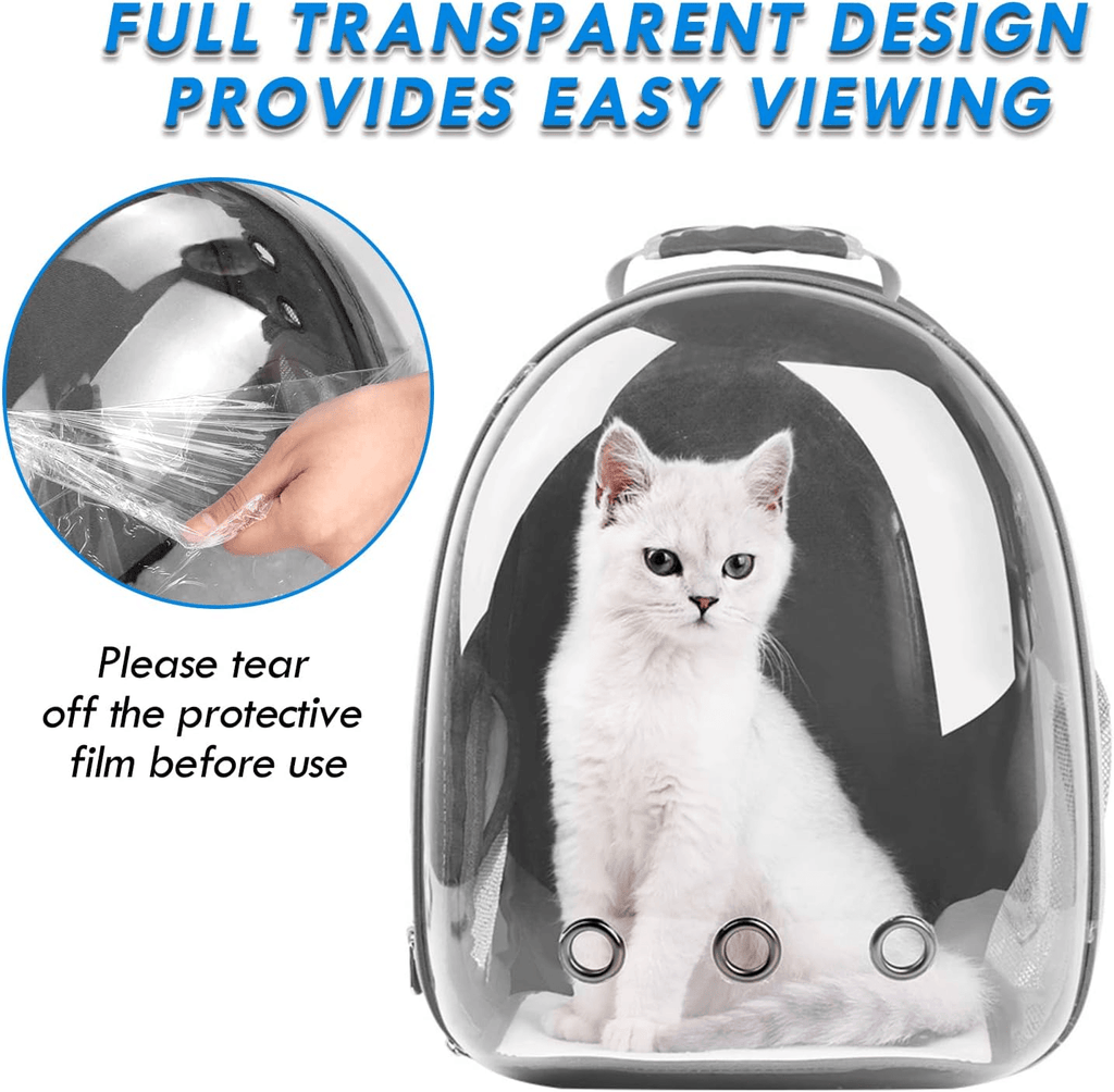 Portable Pet Carrier Travel Breathable Backpack Dogs And Cats Puppy Waterproof Transparent Breathable Space Bag