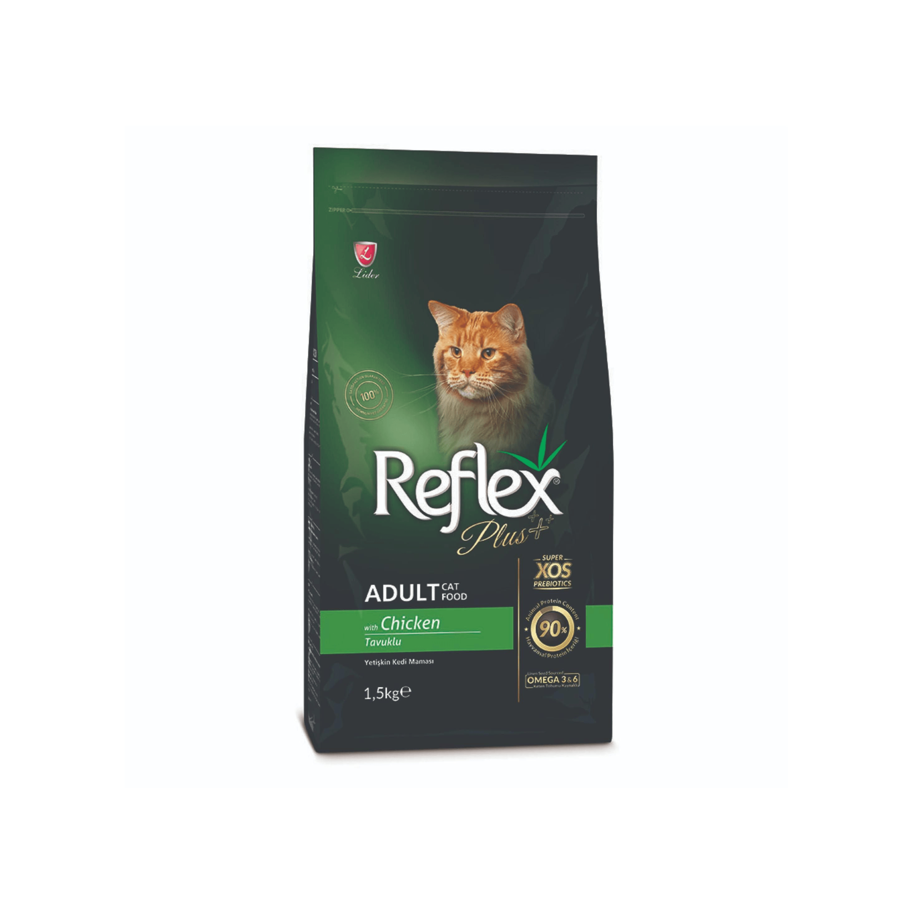 Reflex Plus Adult Dry Cat Food with Chicken 1.5kg