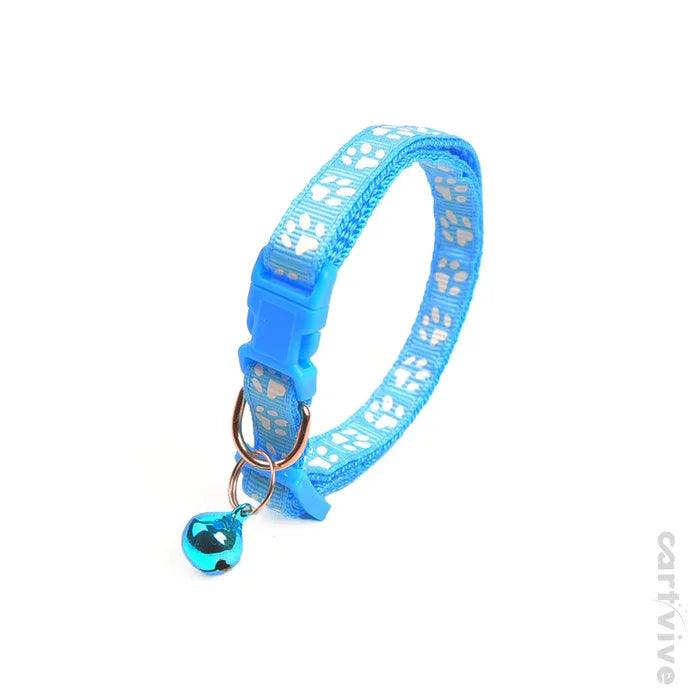 FootPrint Adjustable Collar Bell - Adjustable Collar For Cat