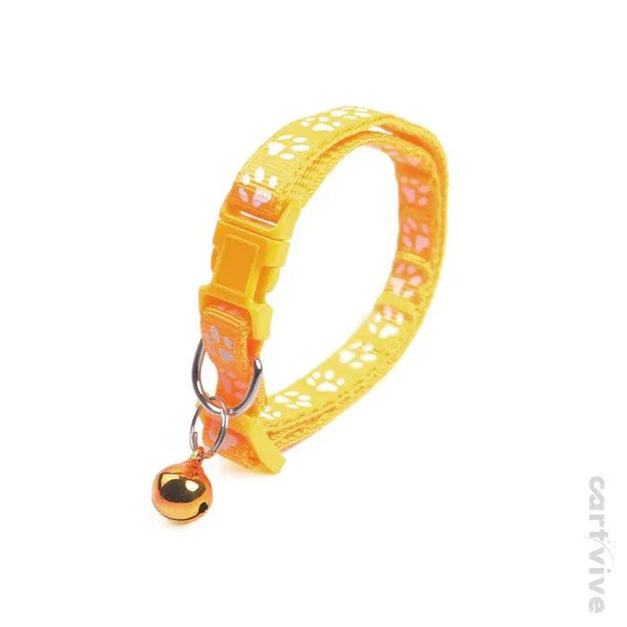 FootPrint Adjustable Collar Bell - Adjustable Collar For Cat