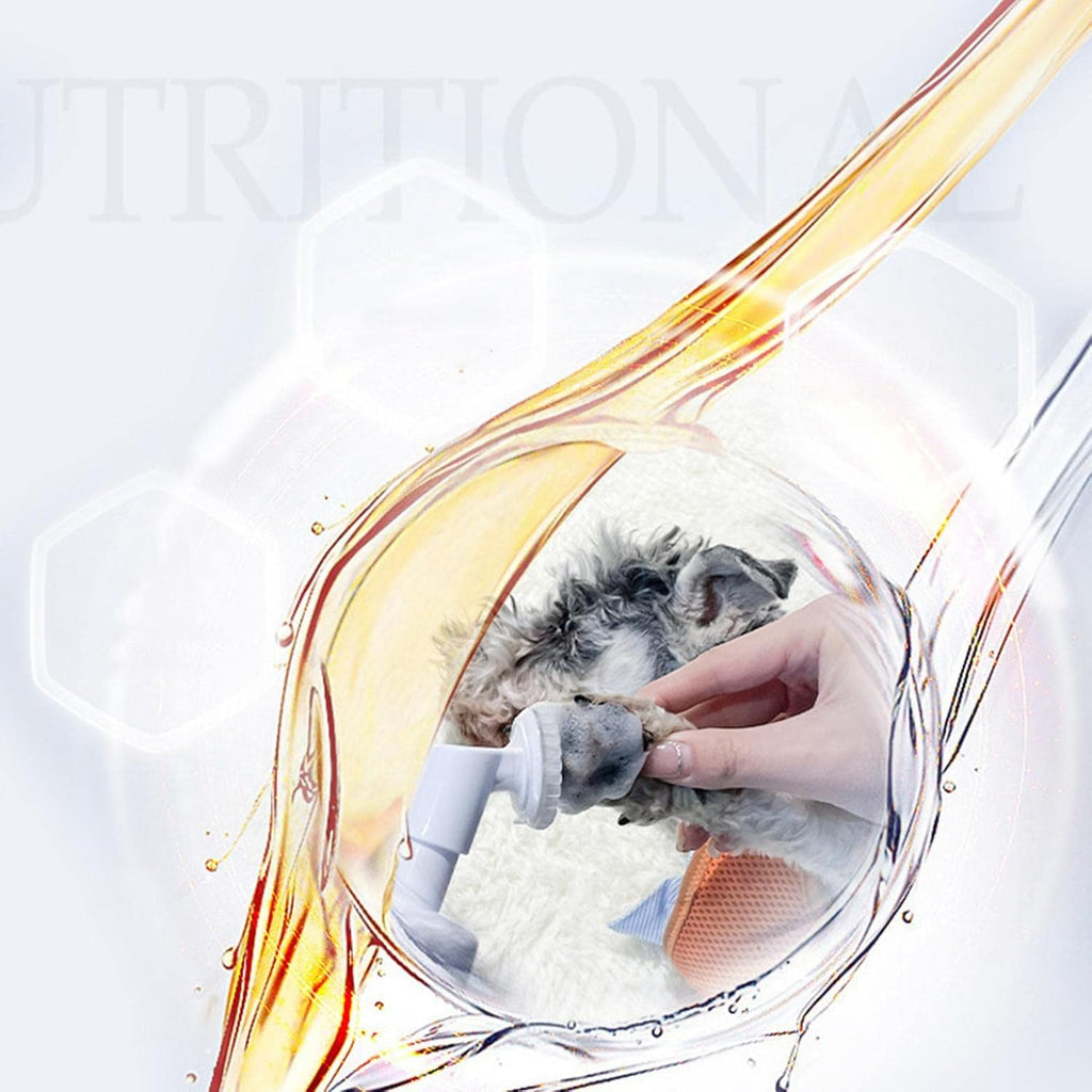 Cat Paw Cleaner | Grooming Cleaner Foaming Pet Feet Cleaner, Safe and Effective Pet Cleaning Supplies with Portable Silicone Brush for Dogs, Kittens, Puppies - Pet Supermarket