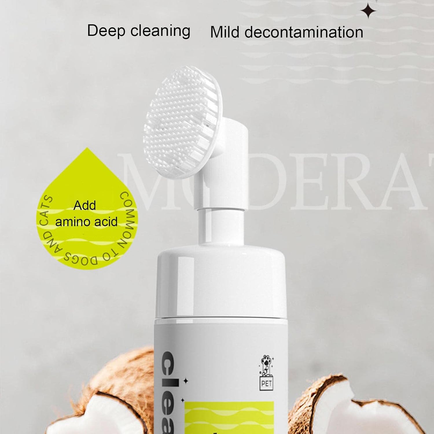 Cat Paw Cleaner | Grooming Cleaner Foaming Pet Feet Cleaner, Safe and Effective Pet Cleaning Supplies with Portable Silicone Brush for Dogs, Kittens, Puppies - Pet Supermarket