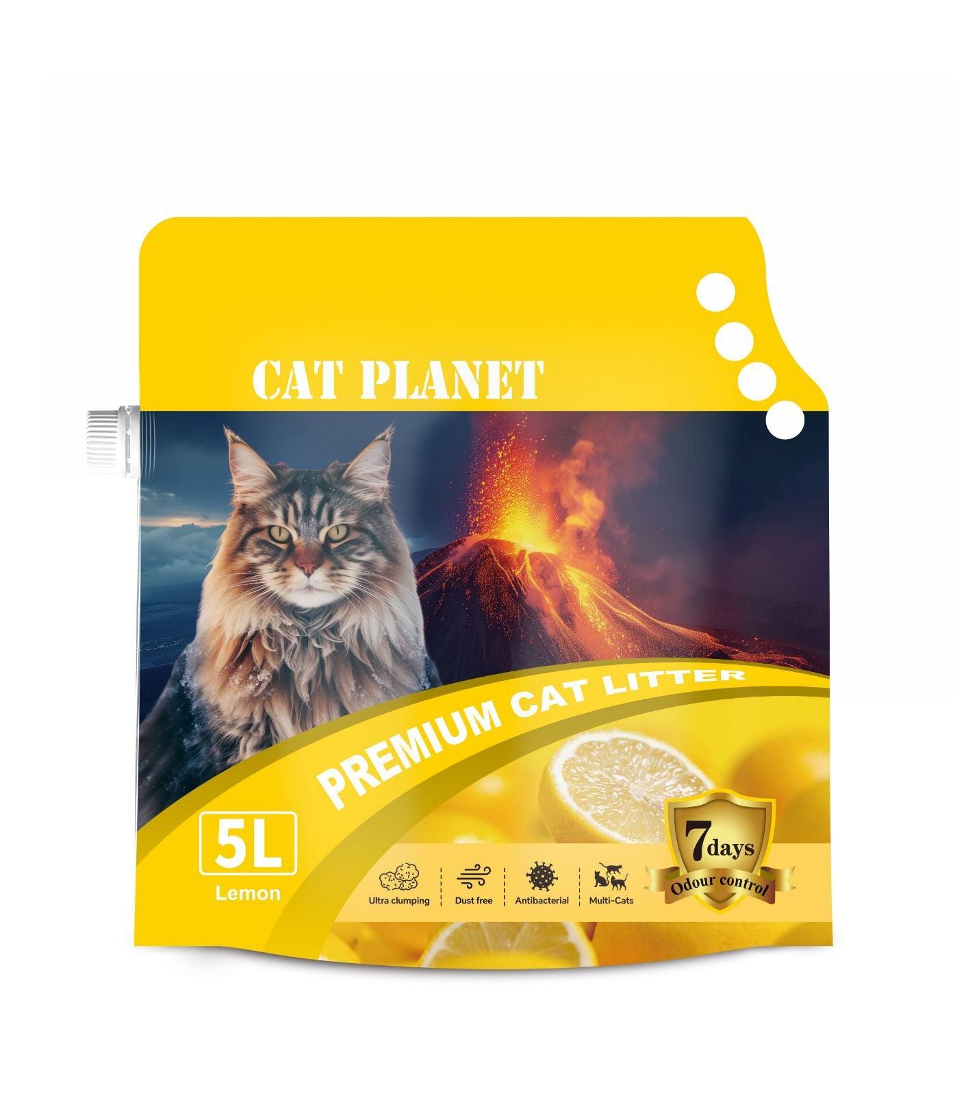 Cat Planet Premium Cat Litter – Lemon (5L)