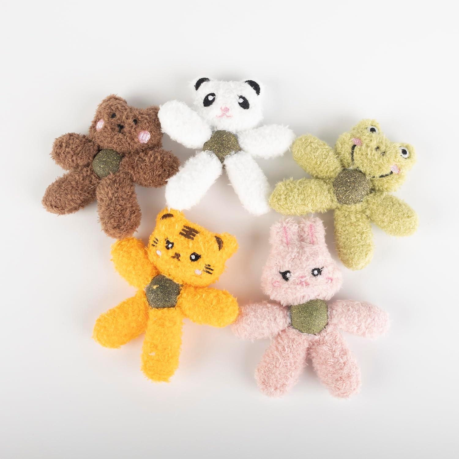 Cat Toy, Cat Toy with Catnip, Realistic and Cute Animal Characters, Multiple Choices Cats, Cat Toy to Relieve Boredom