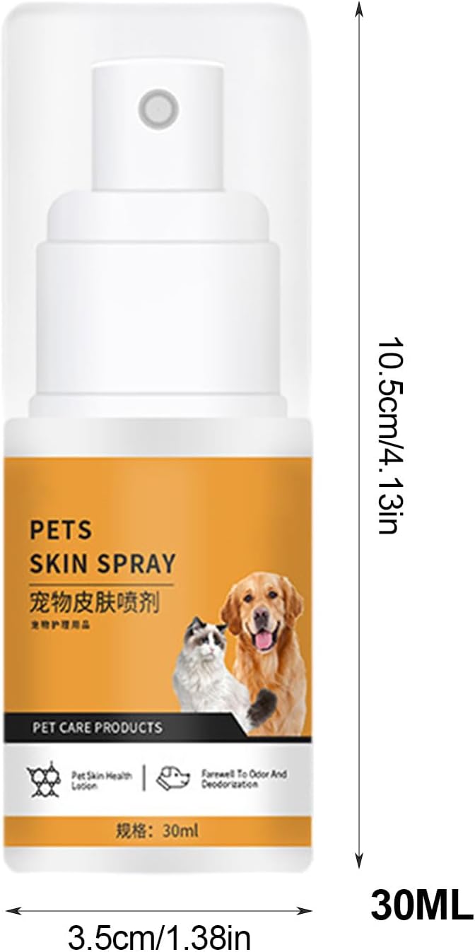 Cat and Dog Anti-Itch Spray, Dog Skin Itching Spray Skin and Coat Moisturizing Natural Skin Care Spray for Pets - Pet Supermarket