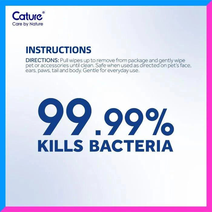 Cature Pet Anti-bacterial Wipes 80pcs