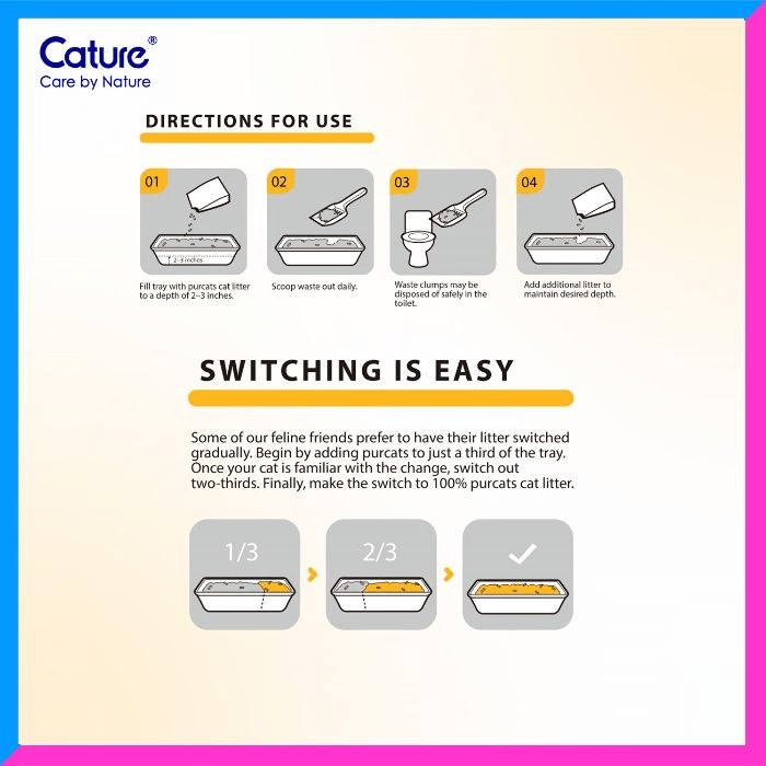 Cature Natural Tofu Mix Clumping Cat Litter Tofu and Bentonite 14L/5.6 kg Boxie Cat Litter - Pet Supermarket