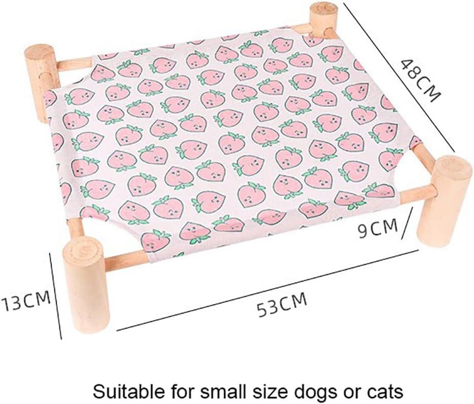 Cooling Cat and Dog Bed Breathable Summer Dog Wooden Bed Removable and Washable Beds for Small Dogs 54*11*47cm - Pet Supermarket
