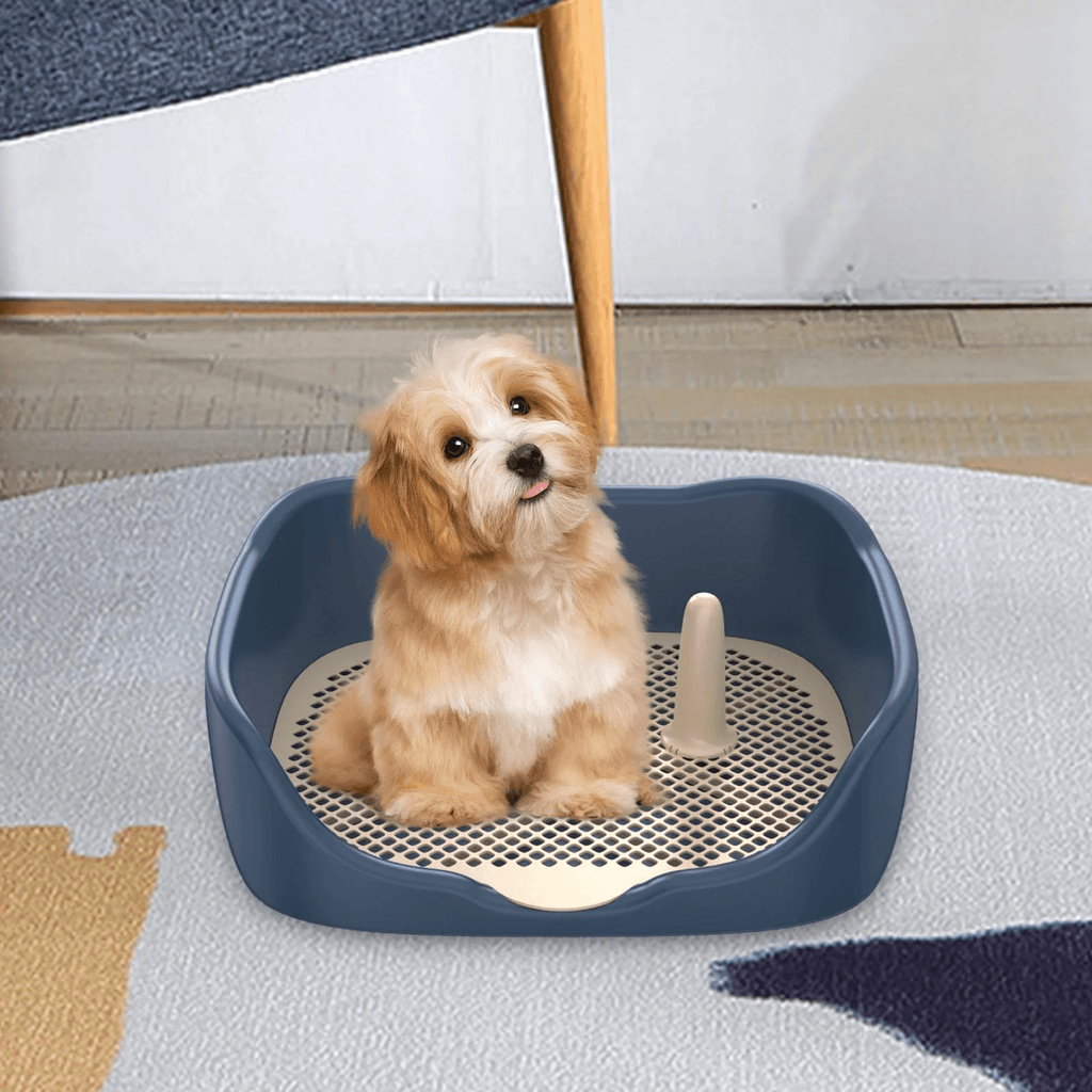 Dog Toilet Plastic Detachable Pet Mesh Potty Basin Training Pad for Dogs Puppy Litter Box