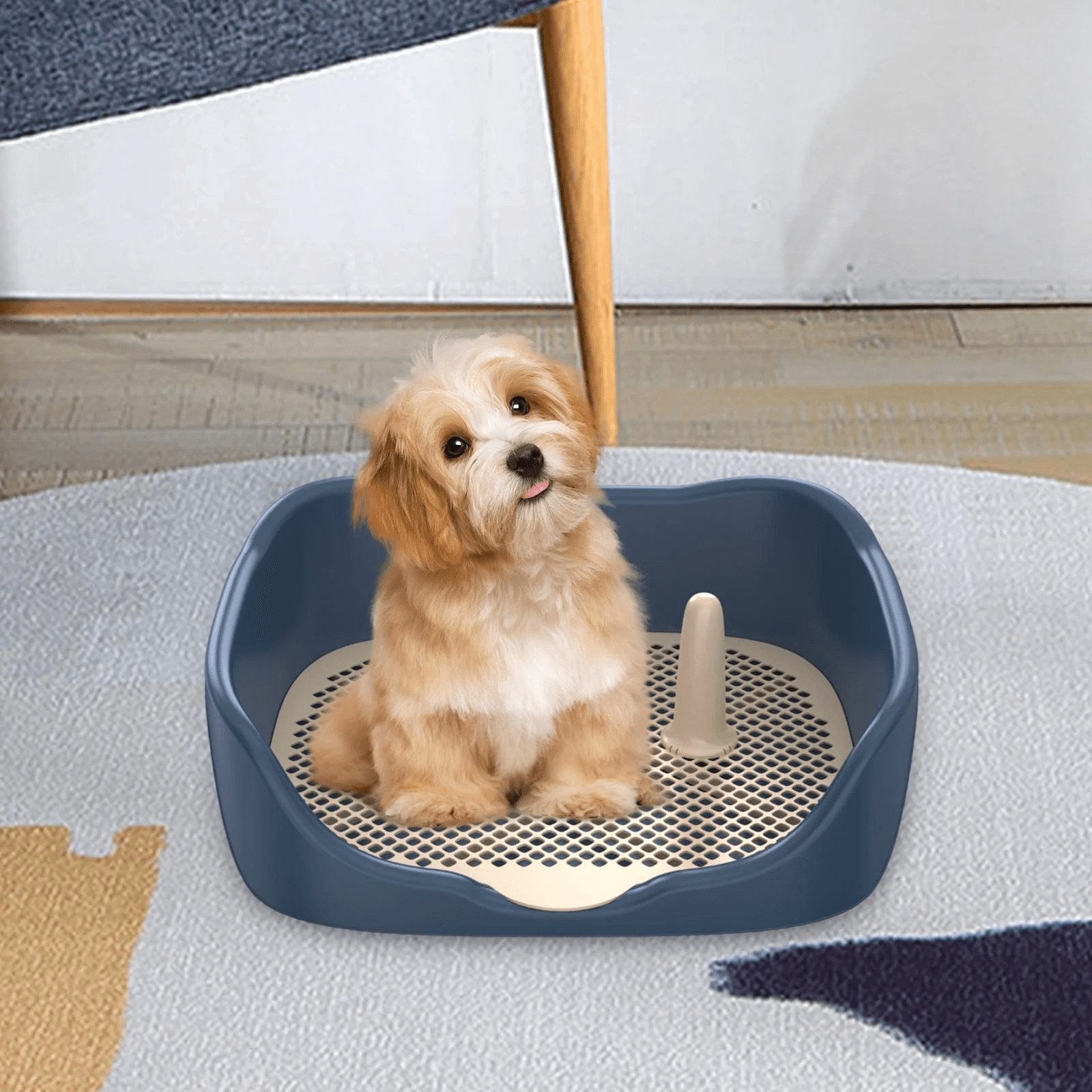 Dog Toilet Plastic Detachable Pet Mesh Potty Basin Training Pad for Dogs Puppy Litter Box