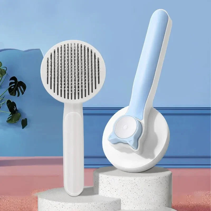 Dogs and Cats Pet Grooming Tool Dog Hair Cleaner Brush Comb Shedding Trimming Self Grooming Brush