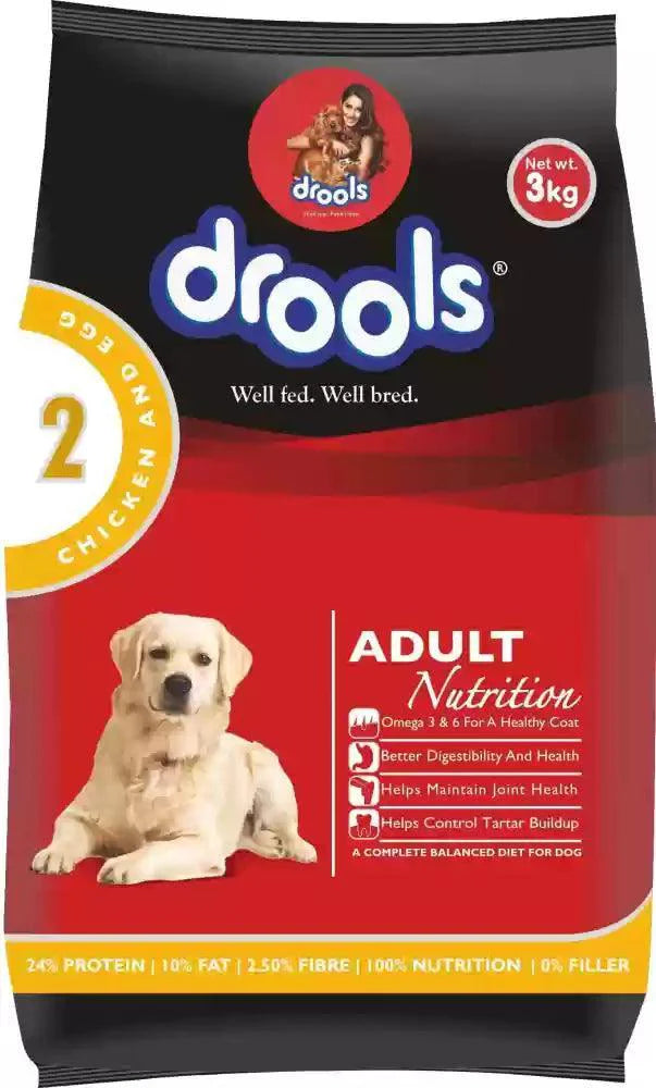 Drools Adult Dog Food Chicken & Egg 3kg