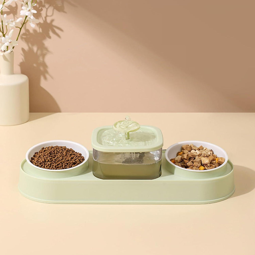 Elevating Cats Bowl Automatic Water Fountain Food Bowl AntiVomiting Dog Feeding Bowl Food Container for Small Dog Cats