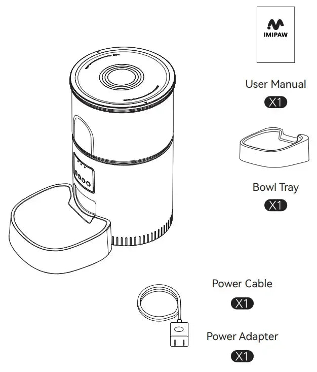 Automatic Cat Food Dispenser, WiFi Cat Feeder with APP Remote Control for Dry Pet Food, Programmable Timer, Dual Power Supply, Slow Feeder for Cats & Small Dogs - Pet Supermarket