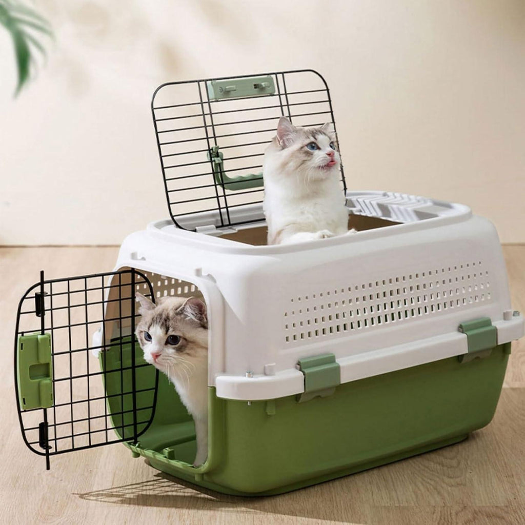 Medium Dog Large Cat Rabbit Pet flight case Boeing fashion durable pet cage portable travel car, check-in suitcase, aircraft air transport box, Pet Kitten Carrier, Parrot Cage
