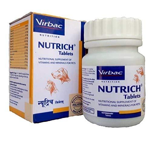 Nutrich Tabs Complete multivitamin-mineral tablet with multiple health benefits for pets. (30Tabs)