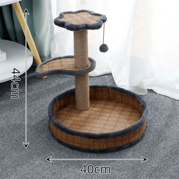 Sisal four seasons nest cat rack cactus cat scratching board jumping platform cat scratching post tree house cat toy cat climbing frame solid wood Tree House