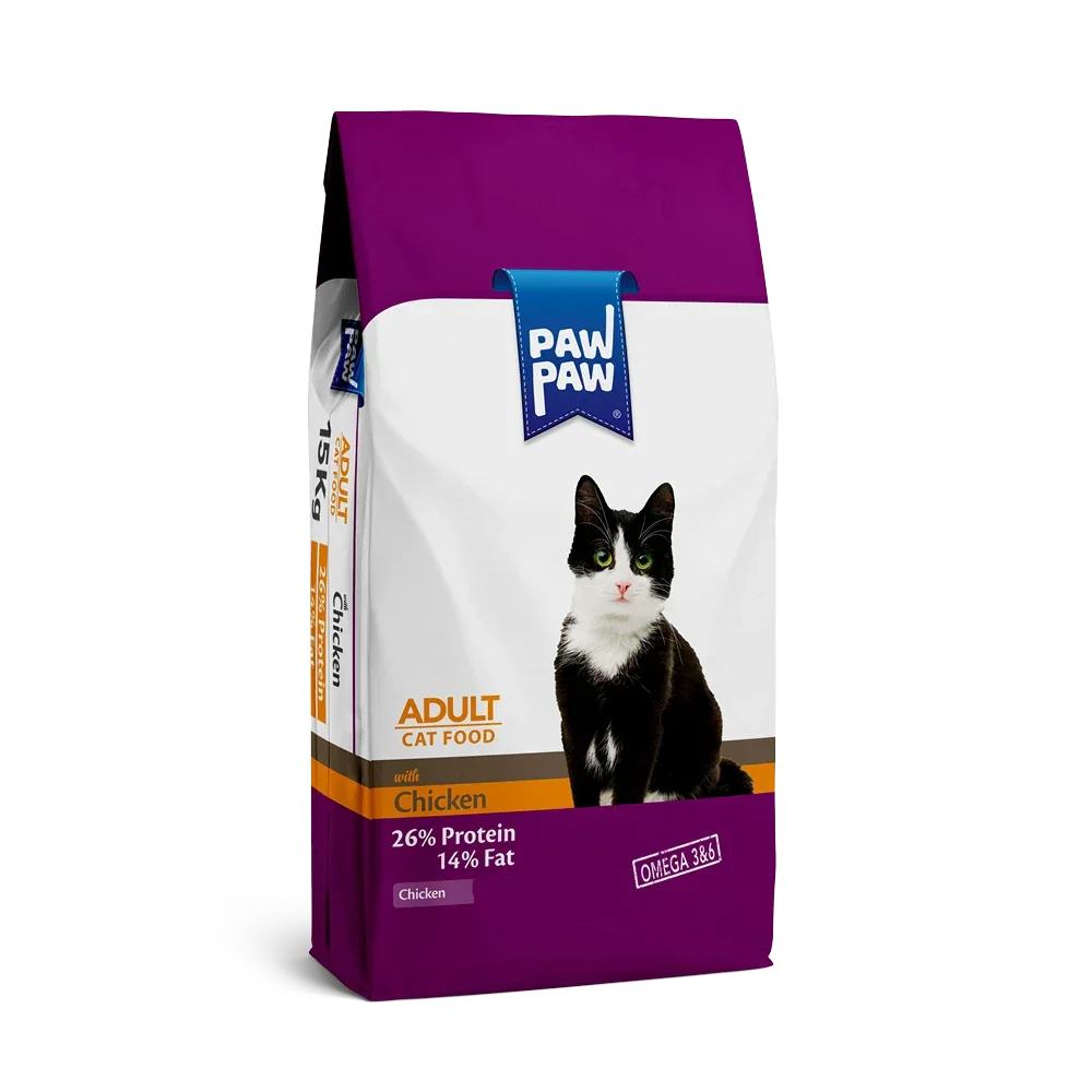 Paw Paw Adult Dry Cat Food Chicken 500gm - Pet Supermarket