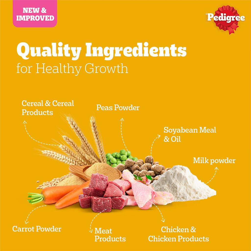Pedigree Puppy Chicken and Milk Dry Food for New Born Dog 1kg