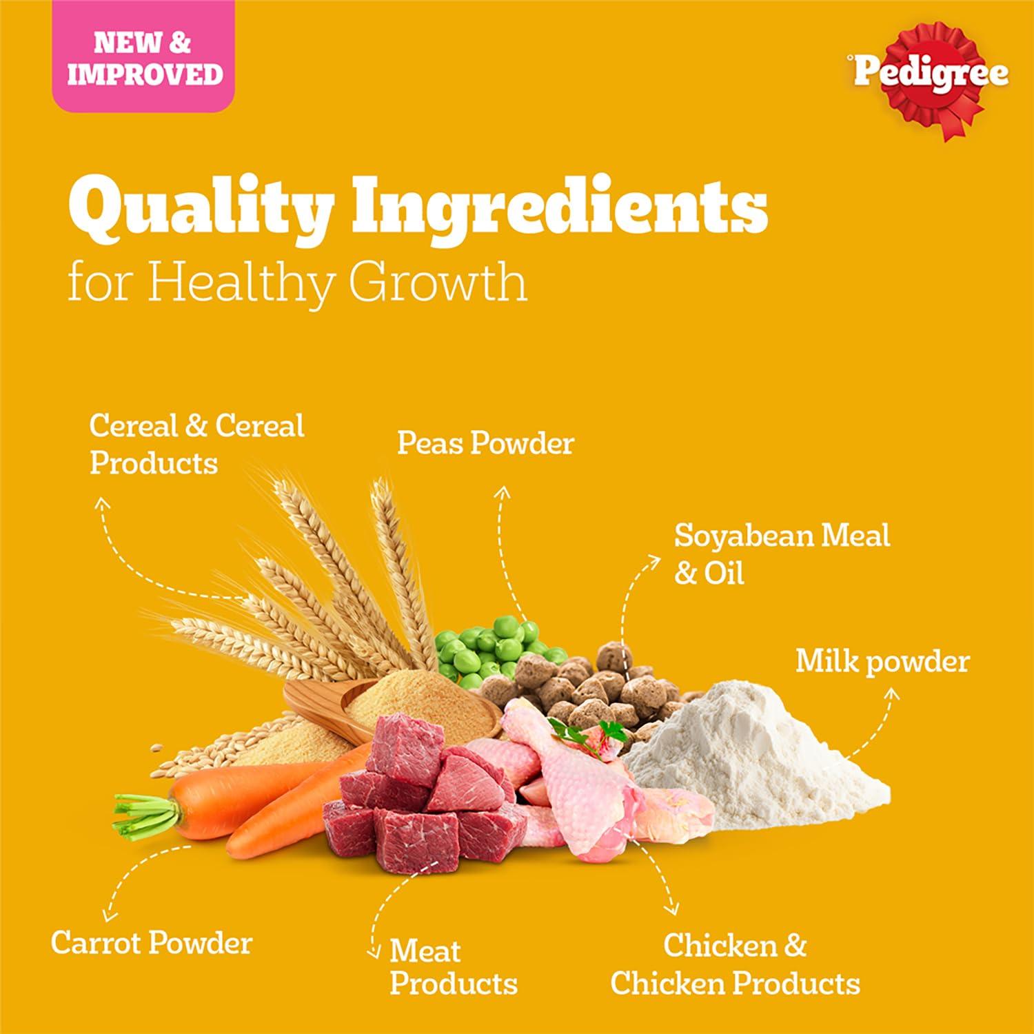 Pedigree Puppy Chicken and Milk Dry Food for New Born Dog 1kg