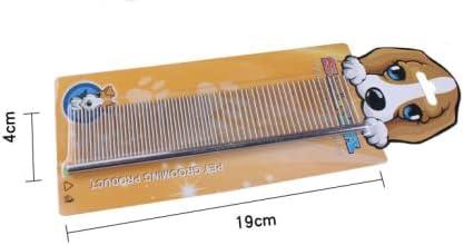 Cat and Dog Grooming Brush Comb Stainless Steel Teeth Metal Cats Dog Comb for Removing Hair (M: 194cm) - Pet Supermarket