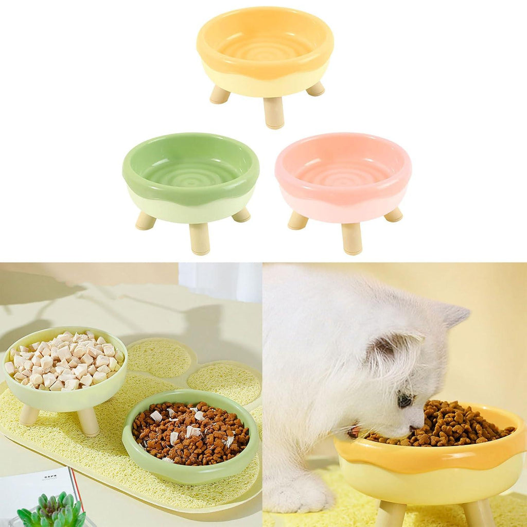 Pet Food Feeders and Waterer Raised Cats Anti-overturning Bowl Pet Bowl Tableware Raised Bowl Accessories