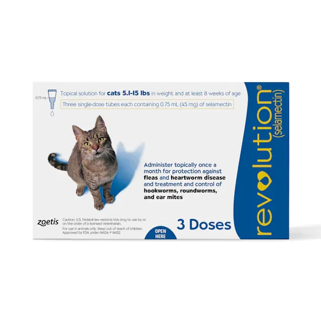 Revolution Plus Topical Solution for Cats and Rabbits Weighing 2.6-7.5kg - Pet Supermarket