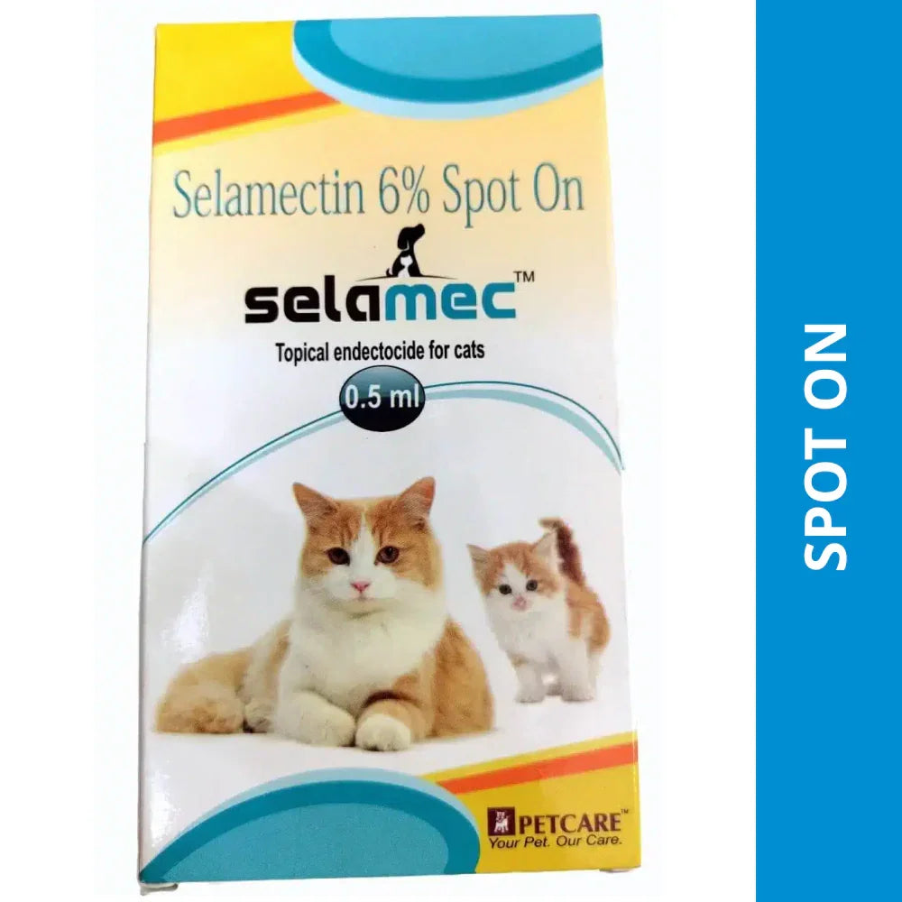 Petcare Selamec Flea and Tick Spot On for Cat 0.5ml - Pet Supermarket