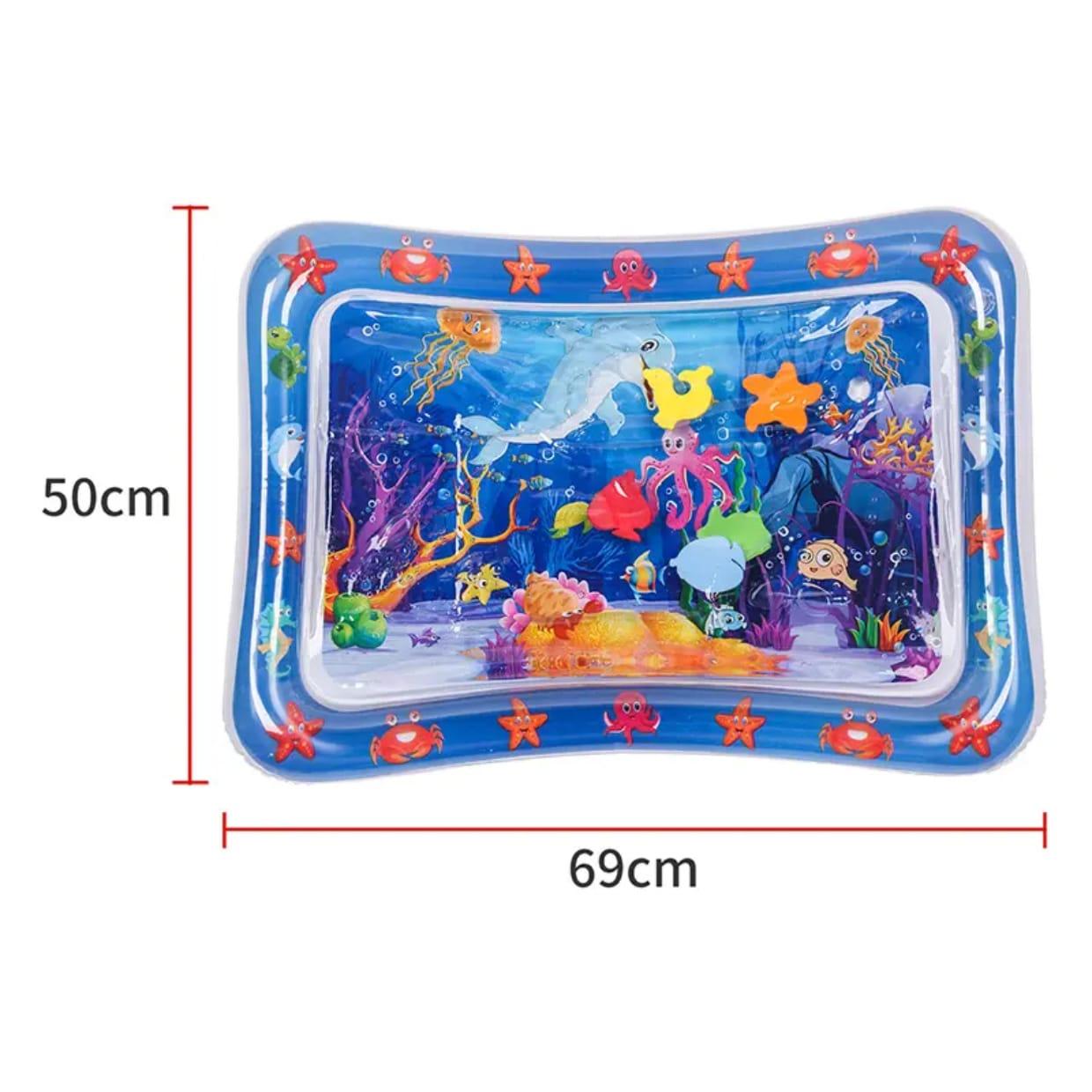 Cat Water Bed | Water Bed for Cats | Cat Sensory Water Mat | Pet Water Sensory Mat | Water Sensory Mat Cat | Dog Water Play Mat | Tummy Time Water Mat with Fish Cat Activity Play Mat - Pet Supermarket