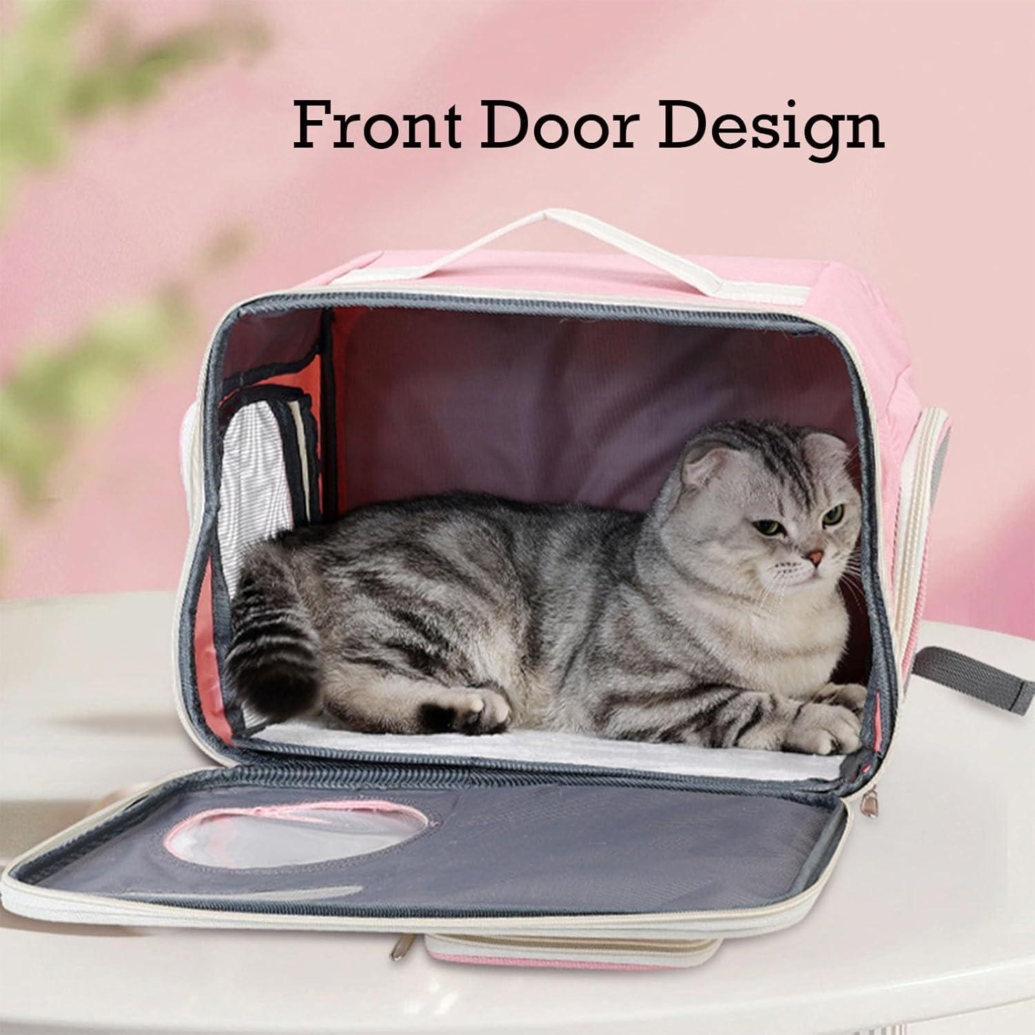 Pet Carriers Kitten Backpack, Pet Backpack Cat Travel Bag, Cute Cat Transport Carrier for Travel, Hiking & Outdoor - Pet Supermarket